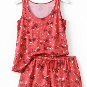 Joy Spun 2 Piece Pajama Lounge Set Womens 2XLarge Comfy Cozy Loungewear Summer